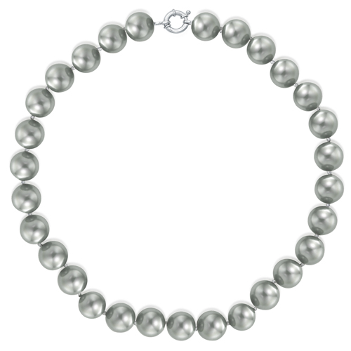 Grey pearl necklace Amazon white background photography