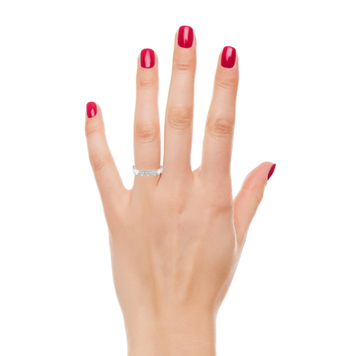 Diamond ring on hand Amazon lifestyle photography