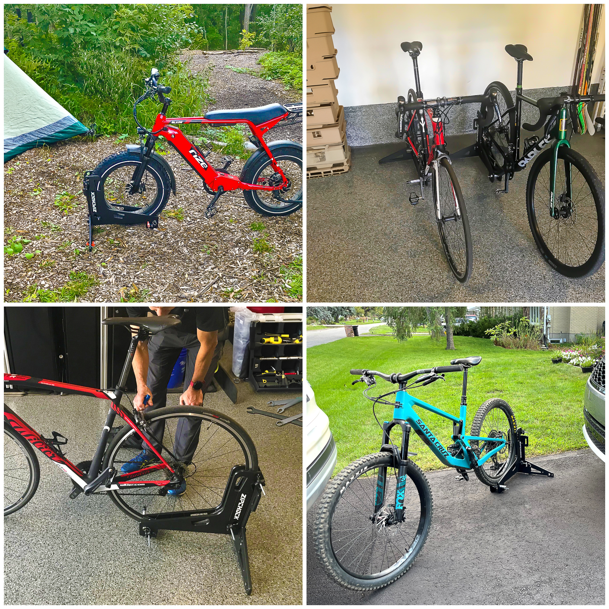E-bike lifestyle photography collage
