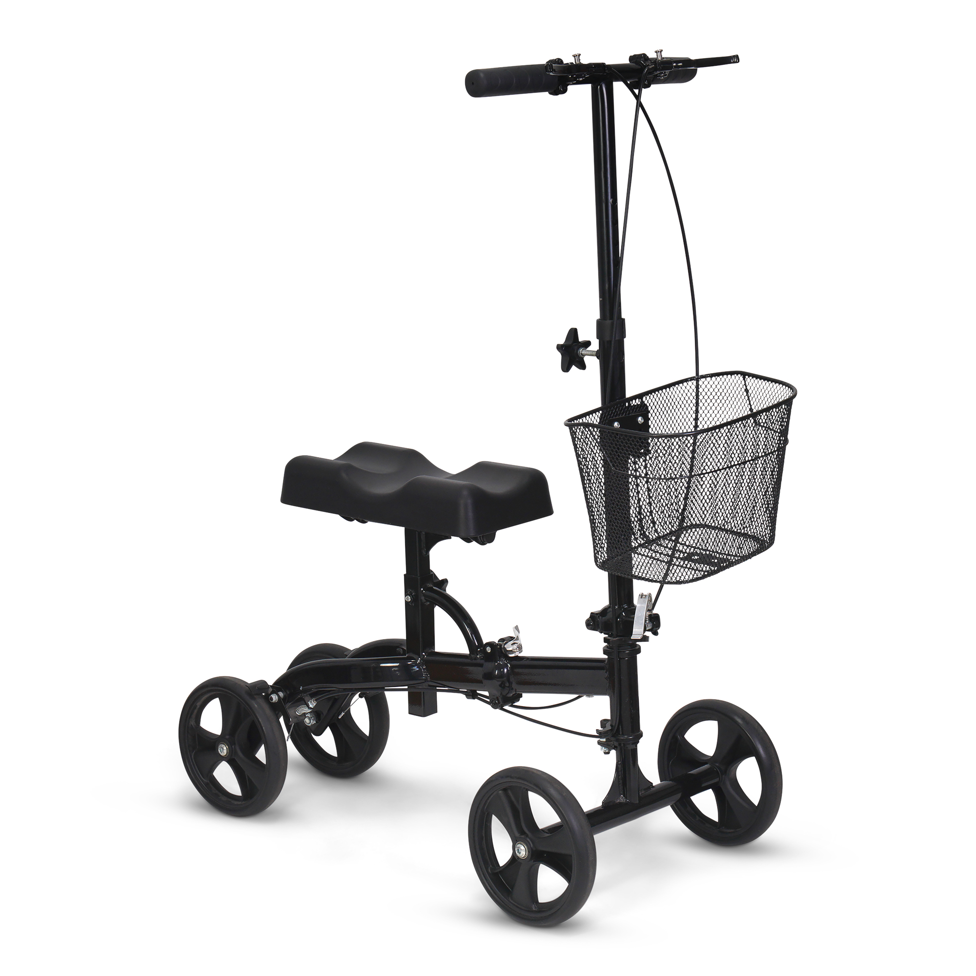 Knee scooter on white background