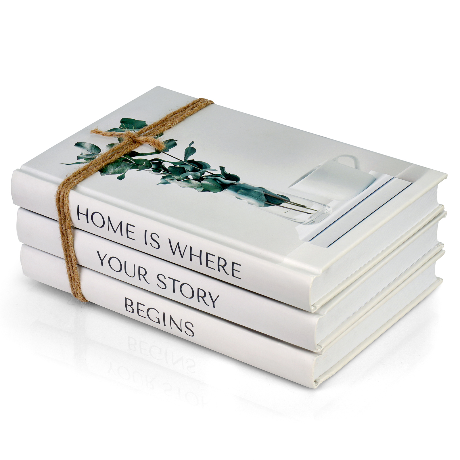 Book stack product photography