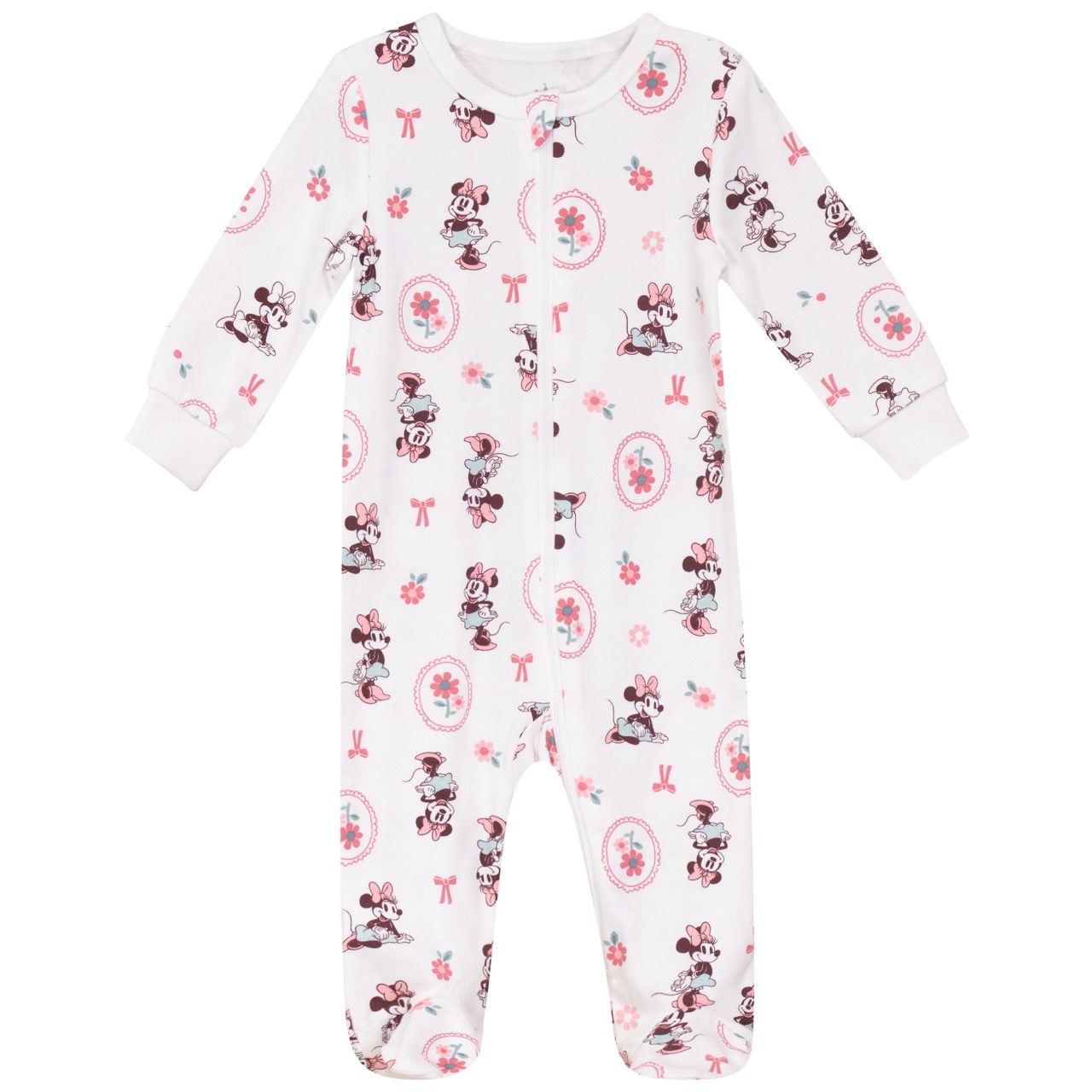 Minnie Mouse baby onesie white background product photography